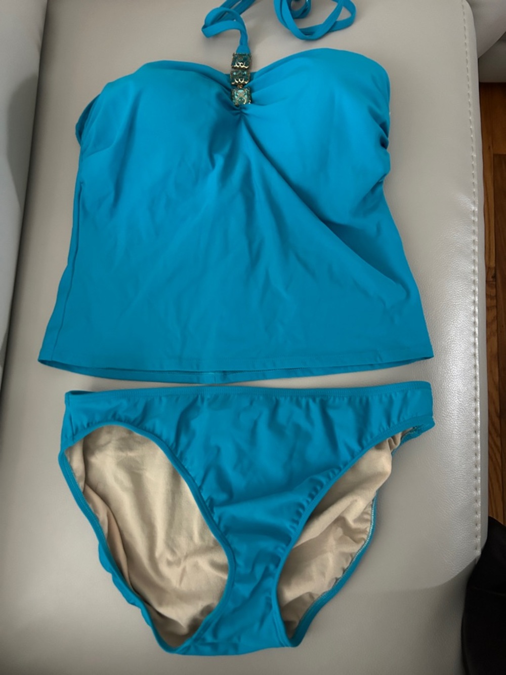Newport News Turquoise Tankini Two-Piece Swimsuit